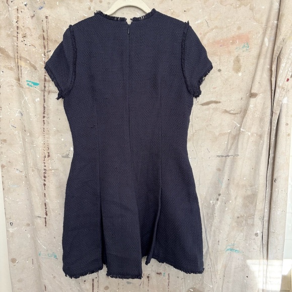 Cinq a Sept Nova Fringe-Trim Boucle Mini Dress - Picture 4 of 4